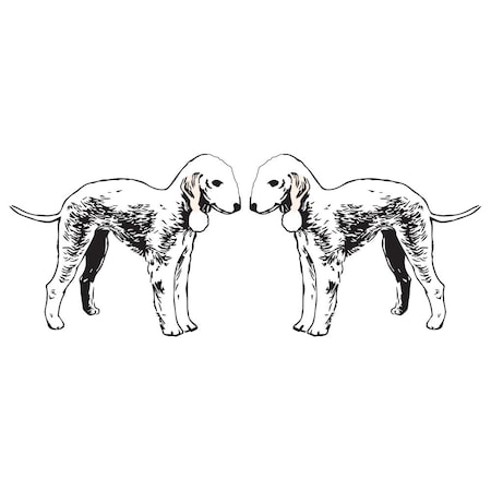 Signmission Bedlington Terrier Dog Decal, Dog Lover Decor Vinyl Sticker D-24-Bedlington Terrier